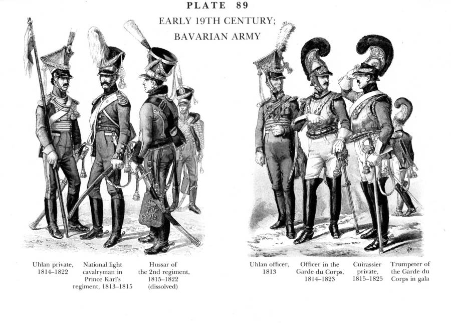 Planche 89b Fin XIXe Siecle - Armee Bavaroise - Late 19Th Century - Bavarian Army.jpg